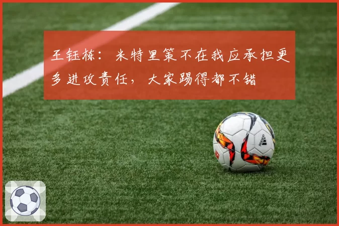 王钰栋：米特里策不在我应承担更多进攻责任，大家踢得都不错